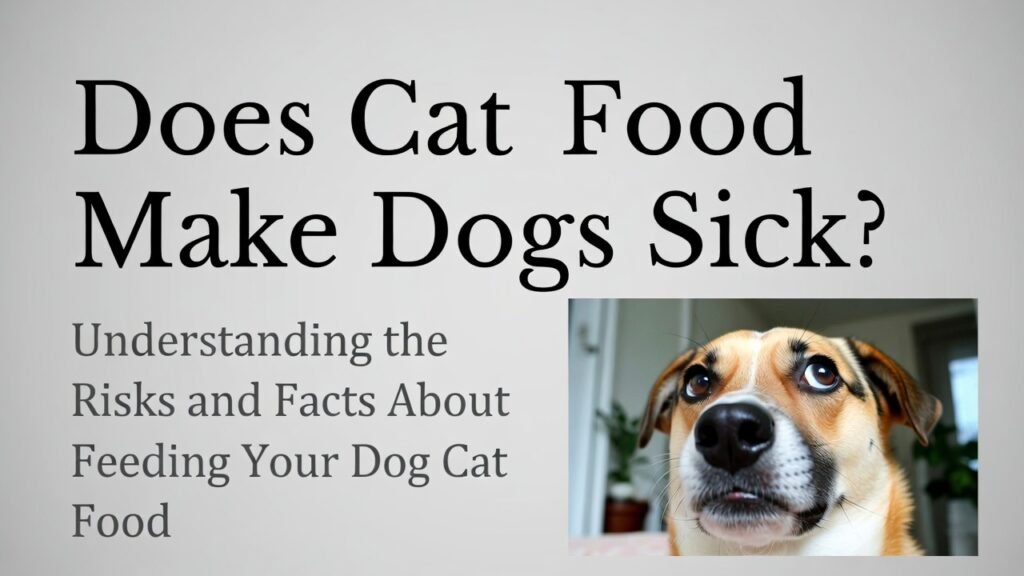 Does Cat Food Make Dogs Sick?