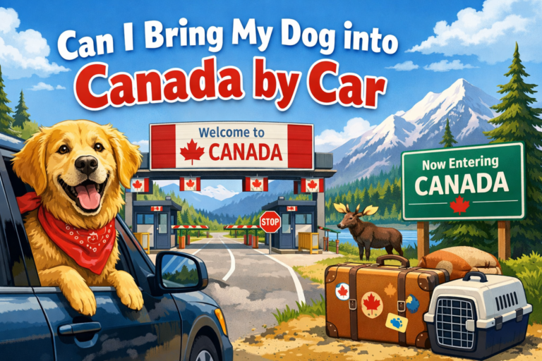 Can I Bring My Dog into Canada by Car