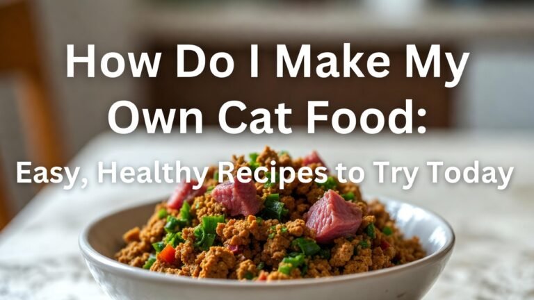 How Do I Make My Own Cat Food: Easy, Healthy Recipes to Try Today