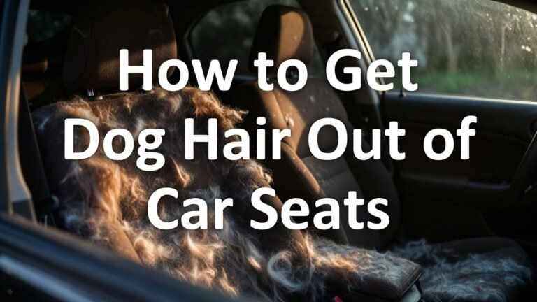 How to Get Dog Hair Out of Car Seats