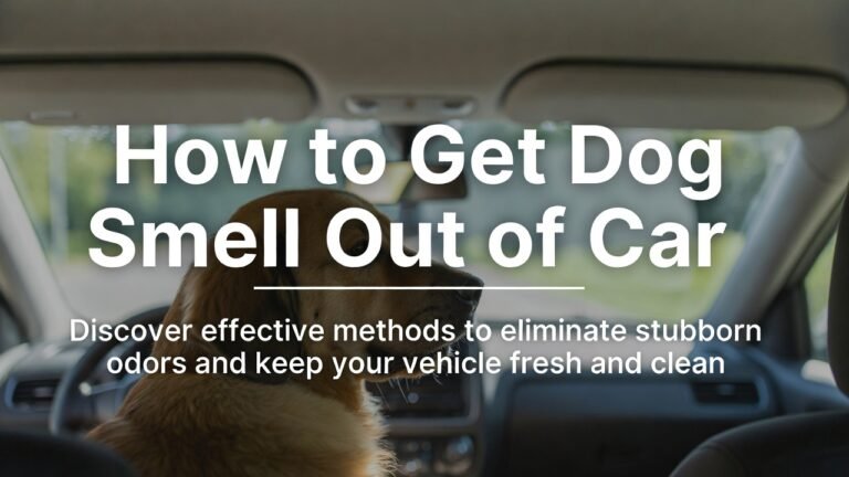 How to Get Dog Smell Out of Car